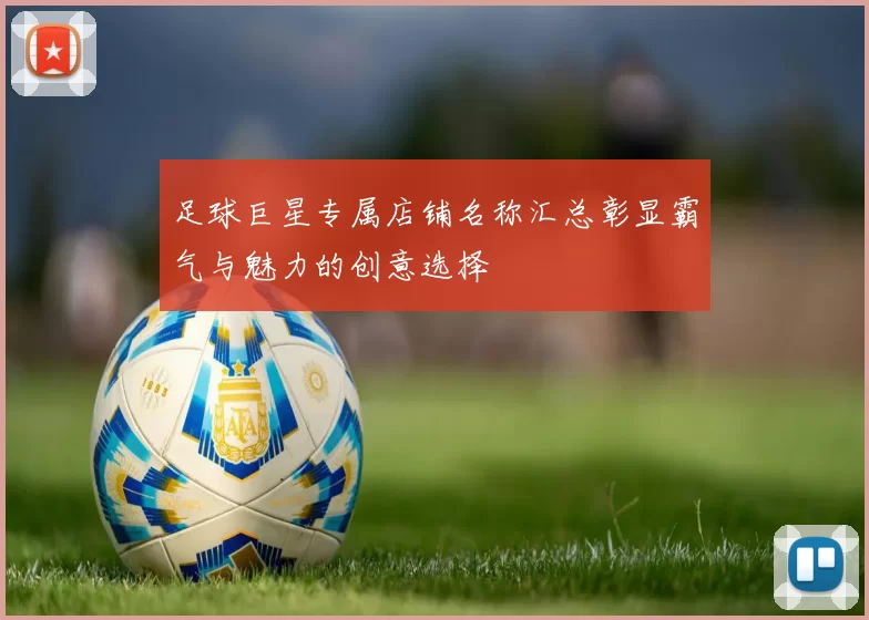 足球巨星专属店铺名称汇总彰显霸气与魅力的创意选择